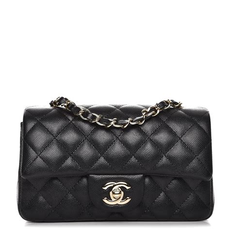 chanel caviar mini bag|CHANEL Caviar Quilted Mini Rectangular Flap Black.